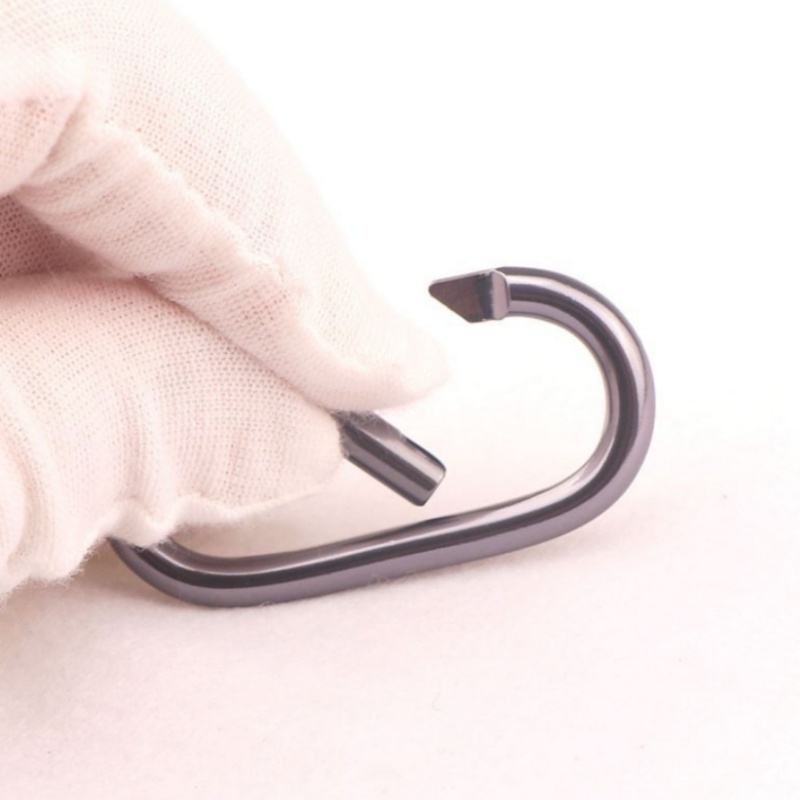 accesorios de anillo abierto personalizados broche bolsa pequeña hebilla hervidor gancho aleación de aluminio negro o anillo mosquetón pasarela mosquetón llavero accesorios de anillo abierto personalizados broche bolsa pequeña hebilla hervidor gancho aleación de aluminio negro o anillo mosquetón pasarela mosquetón llavero