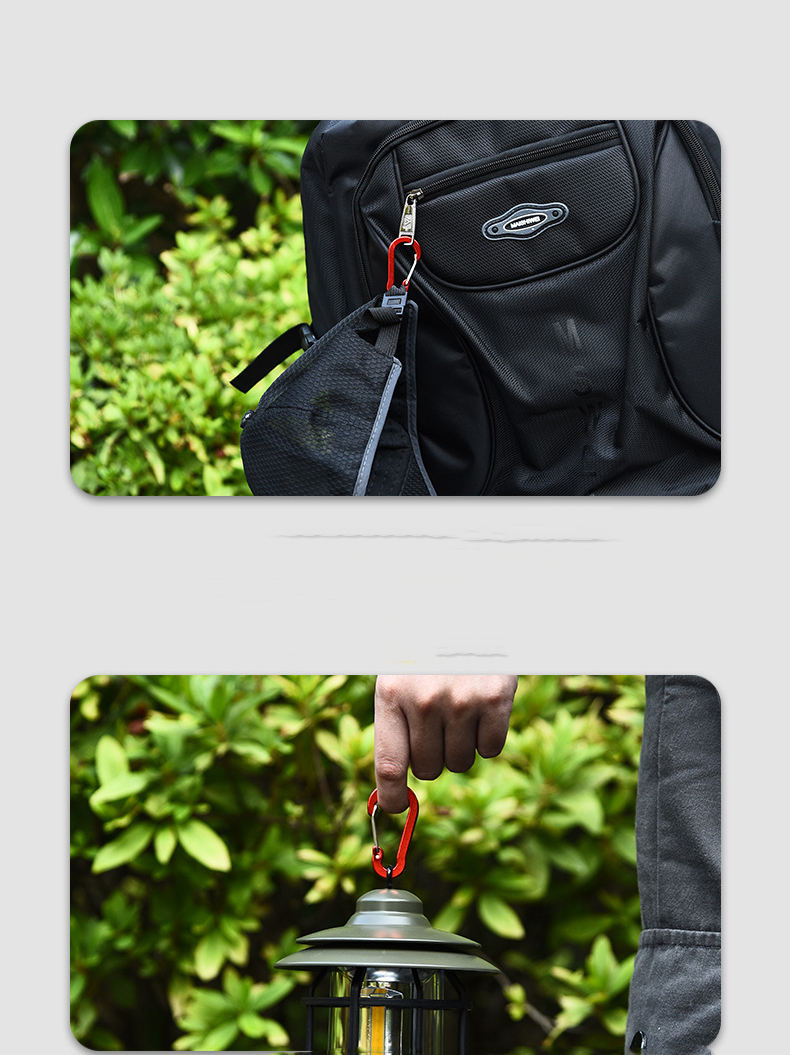 gancho de presión de metal gancho de presión negro forma de calabaza aleación de aluminio hebilla de escalada gancho de presión de metal gancho de presión negro forma de calabaza aleación de aluminio hebilla de escalada