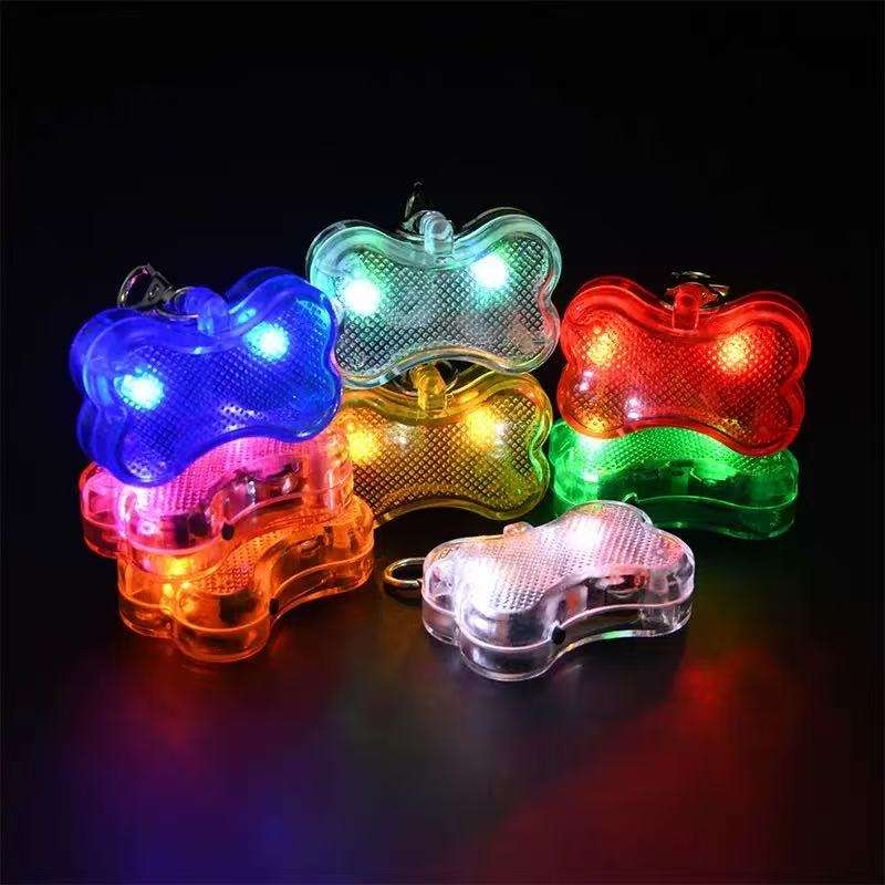 collar de perro con luz led, etiqueta de identificación impermeable para mascotas, seguridad para caminar de noche con diseño de hueso, pulsera promocional para perros collar de perro con luz led, etiqueta de identificación impermeable para mascotas, seguridad para caminar de noche con diseño de hueso, pulsera promocional para perros