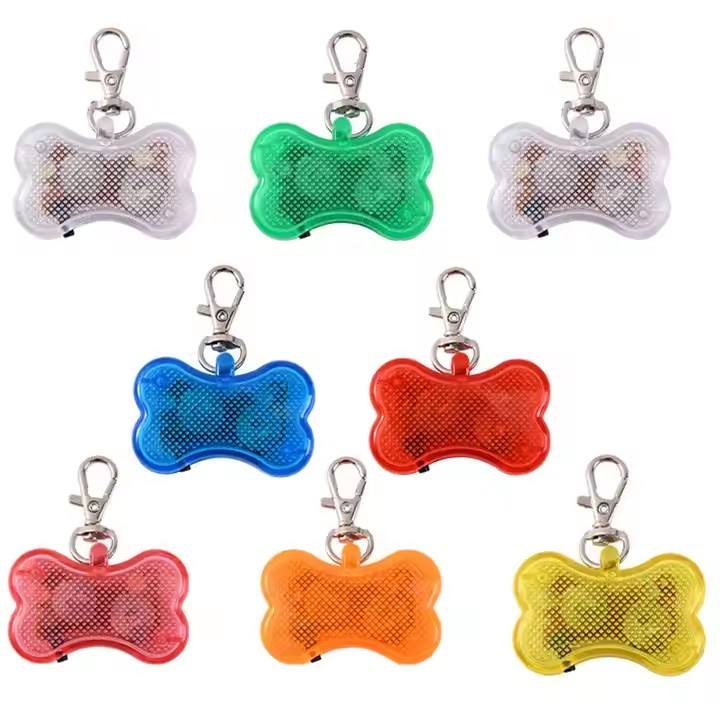 collar de perro con luz led, etiqueta de identificación impermeable para mascotas, seguridad para caminar de noche con diseño de hueso, pulsera promocional para perros collar de perro con luz led, etiqueta de identificación impermeable para mascotas, seguridad para caminar de noche con diseño de hueso, pulsera promocional para perros