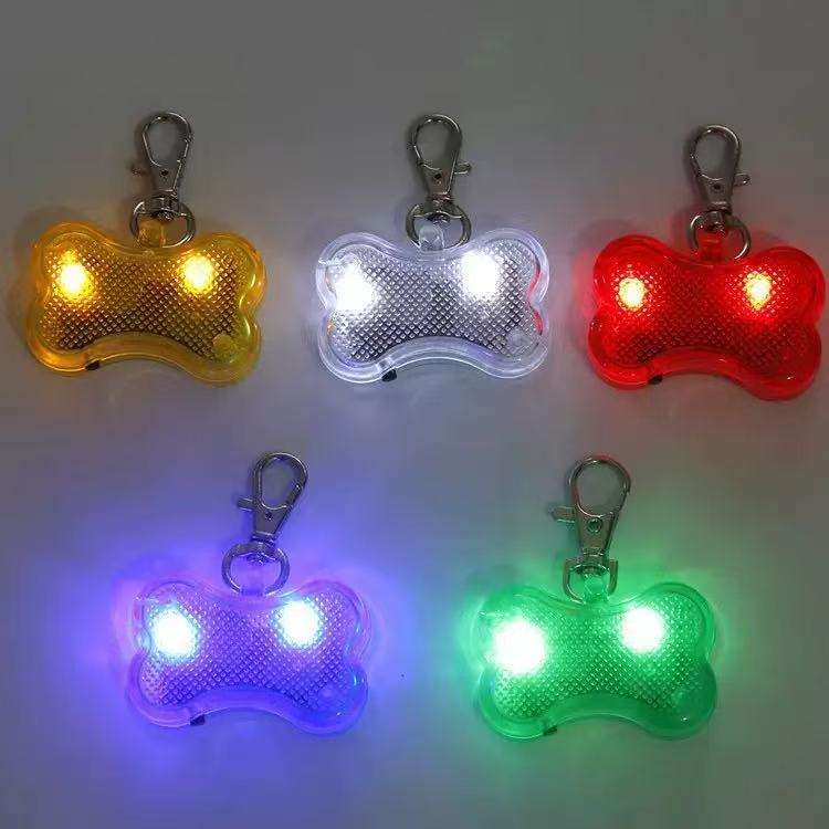 collar de perro con luz led, etiqueta de identificación impermeable para mascotas, seguridad para caminar de noche con diseño de hueso, pulsera promocional para perros collar de perro con luz led, etiqueta de identificación impermeable para mascotas, seguridad para caminar de noche con diseño de hueso, pulsera promocional para perros