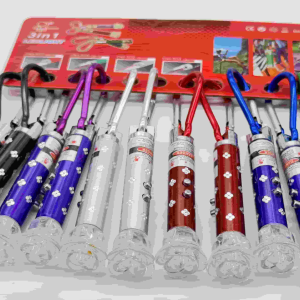 Presa di fabbrica nuova scatola di fiori puntatore a penna Laser giocattoli per cani da gatto LED 4-in-1 istruzioni per l'insegnamento dell'ascensore