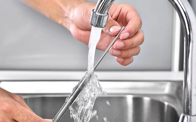 juegos de pajitas plegables reutilizables de acero inoxidable, con funda de aluminio juegos de pajitas plegables reutilizables de acero inoxidable, con funda de aluminio