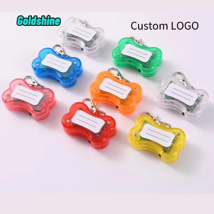 collar de perro con luz led, etiqueta de identificación impermeable para mascotas, seguridad para caminar de noche con diseño de hueso, pulsera promocional para perros collar de perro con luz led, etiqueta de identificación impermeable para mascotas, seguridad para caminar de noche con diseño de hueso, pulsera promocional para perros